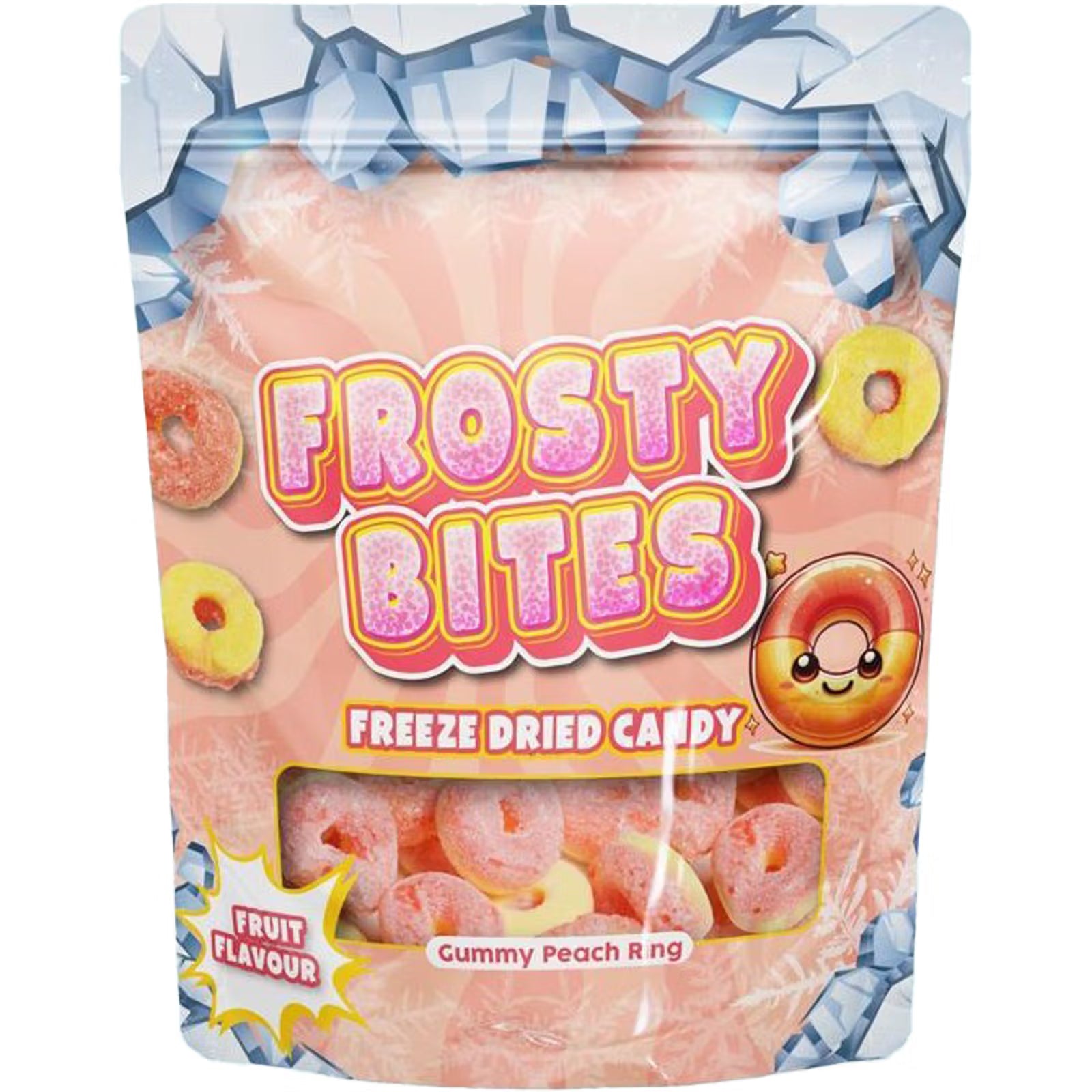 Frosty Bites Gummy Peach Candy (50g)