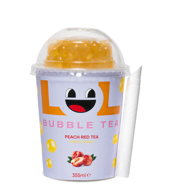 LOL Bubble Tea RED PEACH 355 ml