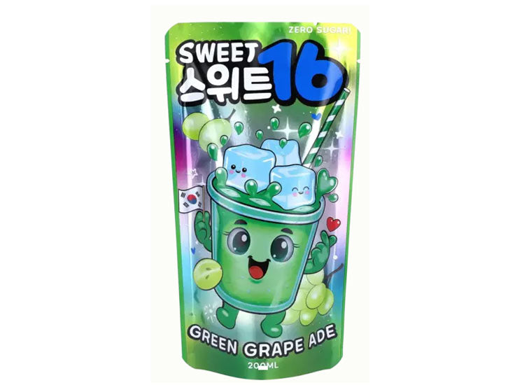 Sweet16 - Green Grape Ade (Zero Sugar) 200ml